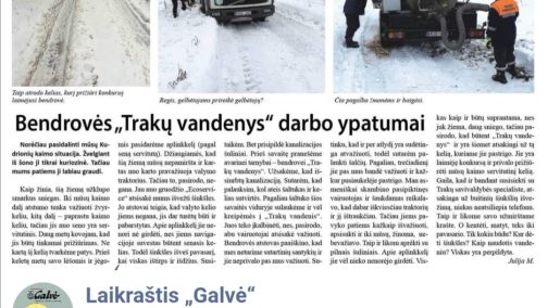 Burbulis palaiko Vilkauską dėl sniego lavinos